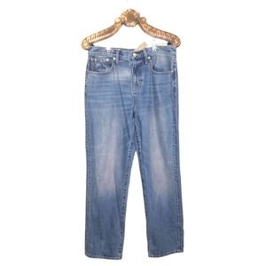 J. Crew Slouchy Boyfriend Rigid Jean Medium Light Wash Loose Straight Leg 29 NWT